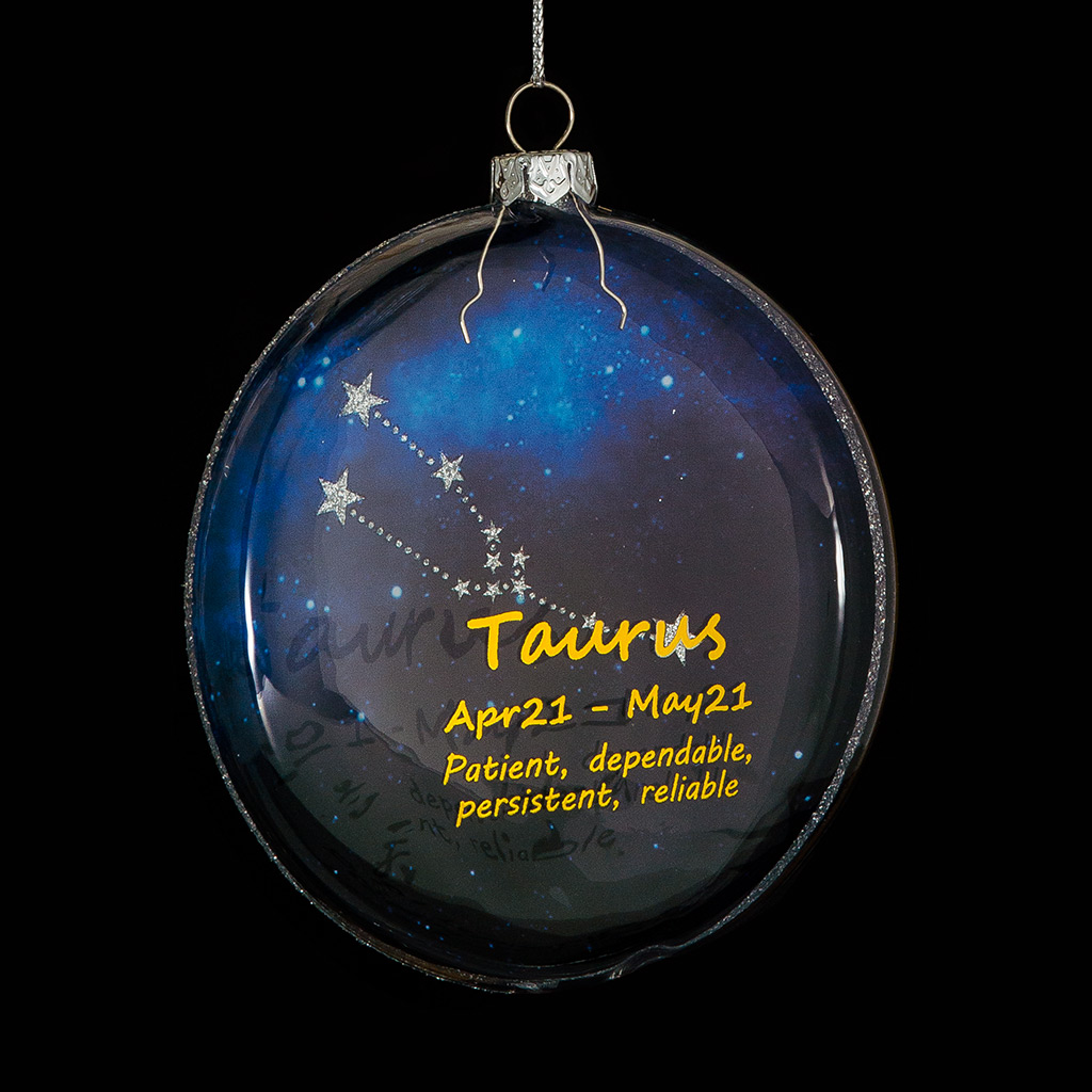 Украшение ErichKrause Decor Телец медальон 10см, стекло Украшение ErichKrause Decor Телец медальон 10см, стекло