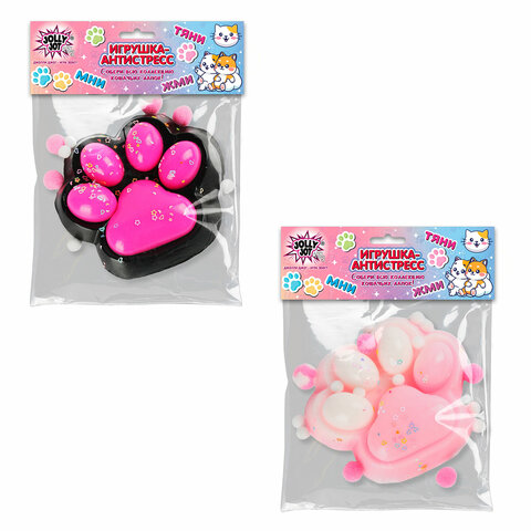 Игрушка-антистресс "МЕГА КОШАЧЬЯ ЛАПКА", 13*10 см, ассорти 2 цвета,