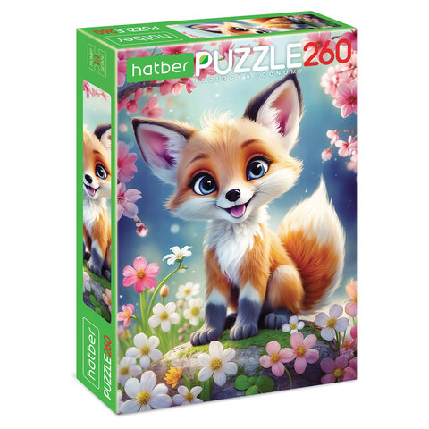 Пазл картонный "МИР ПУШИСТЫХ ЧУДЕС" 260 элементов АССОРТИ, 220х330 мм,