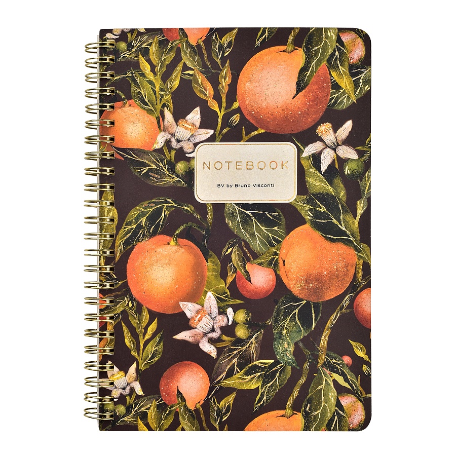 ТЕТРАДЬ НА ГРЕБНЕ, А5, Bruno Visconti "FLORA.PARADISE.ORANGES" 60л. ТЕТРАДЬ НА ГРЕБНЕ, А5, Bruno Visconti "FLORA.PARADISE.ORANGES" 60л.