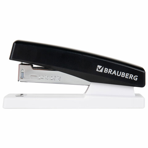 Степлер №24/6, 26/6 BRAUBERG "STYLE", до 25 листов, черный, 272747