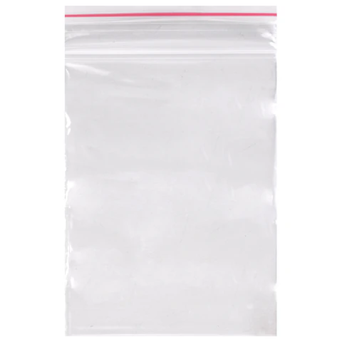 Пакеты ZIP LOCK "зиплок" ПРОЧНЫЕ, комплект 100 шт., 60х80 мм, ПВД, 45
