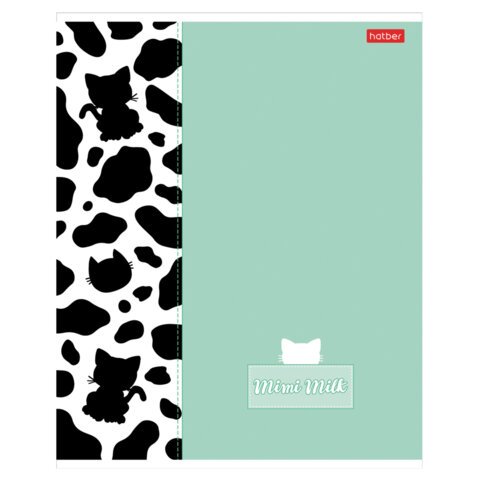 Тетрадь А5 48 л., HATBER скоба, клетка, матовая ламинация, "Mimimilk" Тетрадь А5 48 л., HATBER скоба, клетка, матовая ламинация, "Mimimilk"