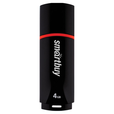 Флеш-диск 4 GB, SMARTBUY Crown, USB 2.0, черный, SB4GBCRW-K Флеш-диск 4 GB, SMARTBUY Crown, USB 2.0, черный, SB4GBCRW-K