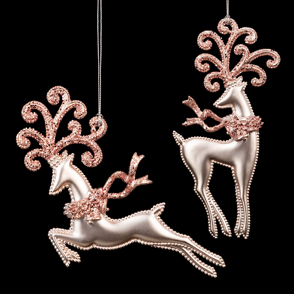 Украшение ErichKrause Decor Олень розовый шелк 18см Украшение ErichKrause Decor Олень розовый шелк 18см