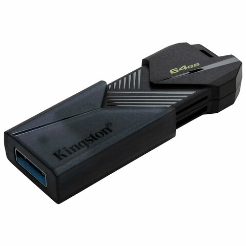 Флеш-диск 64 GB KINGSTON DataTraveler Exodia Onyx, разъем USB 3.2, черный,