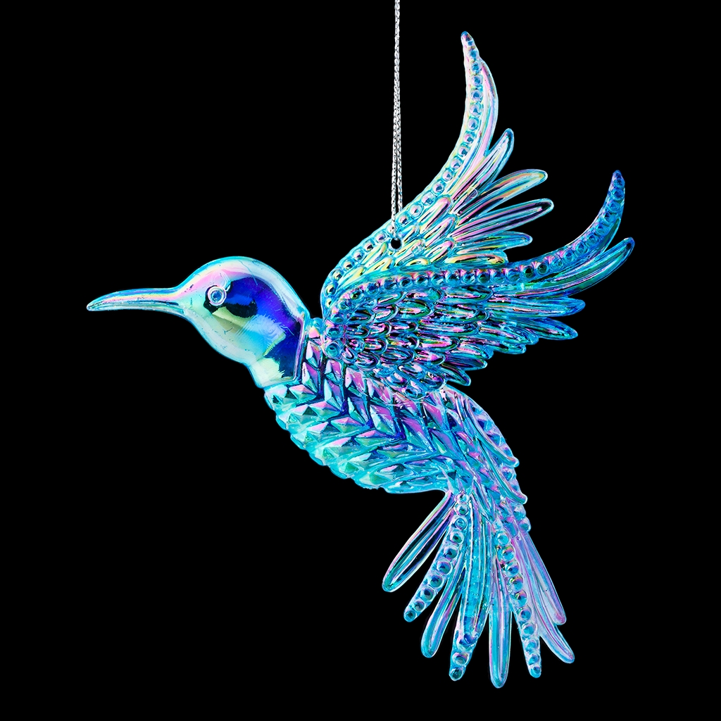 Украшение ErichKrause Decor Колибри перламутровая 14см Украшение ErichKrause Decor Колибри перламутровая 14см