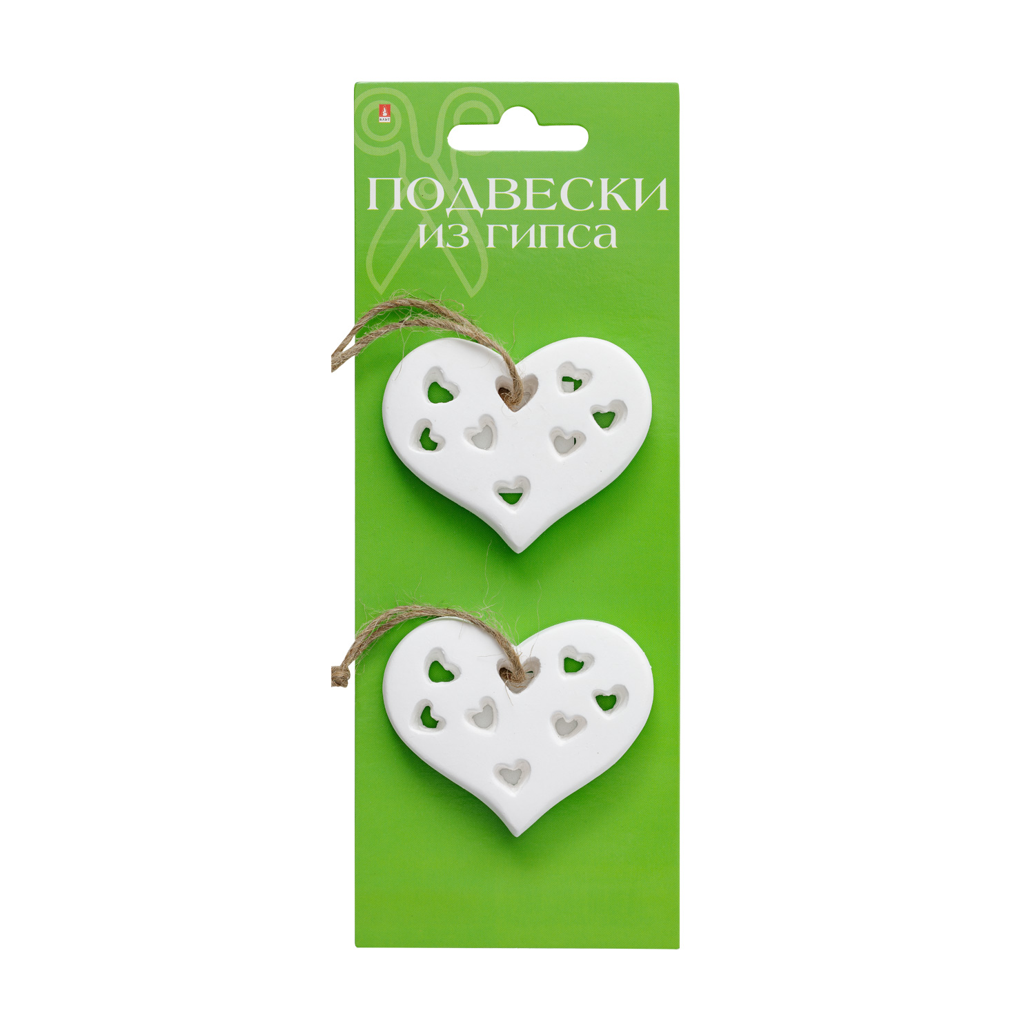 ФИГУРНЫЕ ПОДВЕСКИ ИЗ ГИПСА "СЕРДЕЧКИ-2"