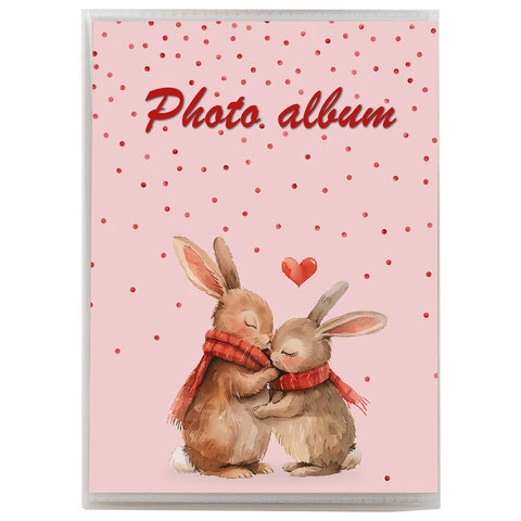 Фотоальбом BRAUBERG "Cute love" на 36 фото 10х15 см, мягкая обложка,