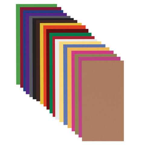 Цветная бумага ТИШЬЮ 17 г/м2, 50х66 см, 100 листов, 20 цветов, интенсив ассорти,