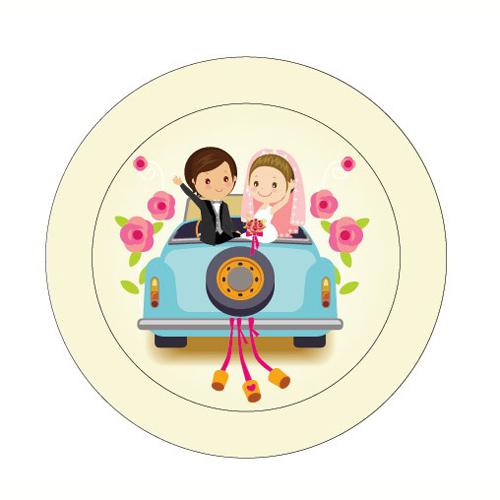 ЗНАЧОК ДИАМЕТРОМ 6 СМ JUST MARRIED ЗНАЧОК ДИАМЕТРОМ 6 СМ JUST MARRIED