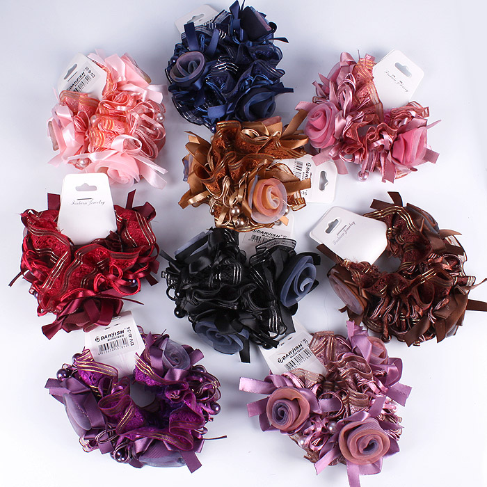 Резинка для волос декоративная объемная в ассортименте