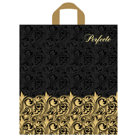 Пакет с петлевой ручкой ПВД, 42х46 см, "Перфекто Магнифик", 95 мкм, Пакет с петлевой ручкой ПВД, 42х46 см, "Перфекто Магнифик", 95 мкм,