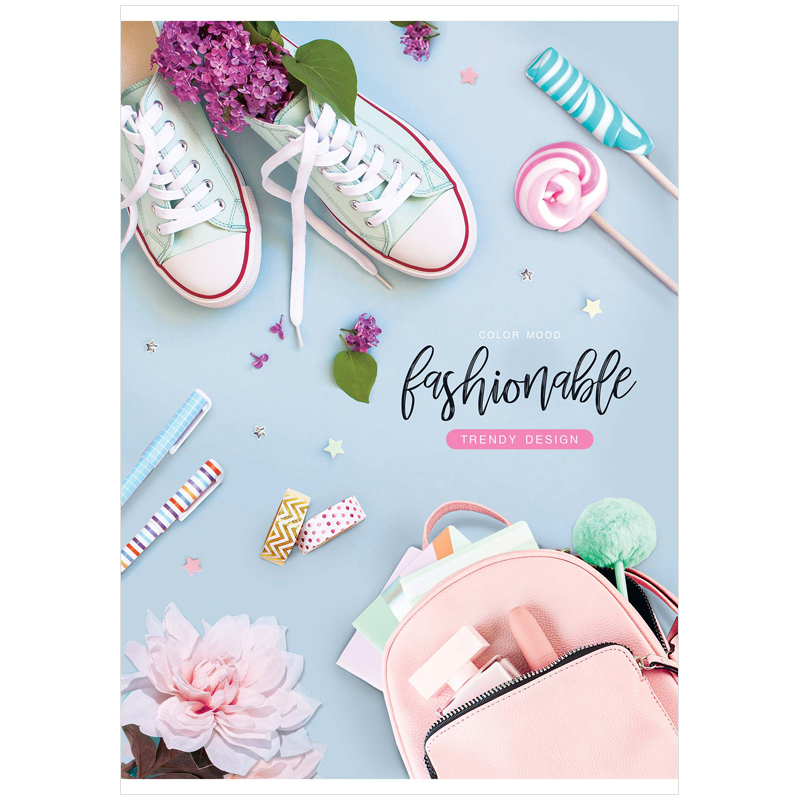 Тетрадь 80л., А4, клетка ArtSpace "Стиль. Girl style"
