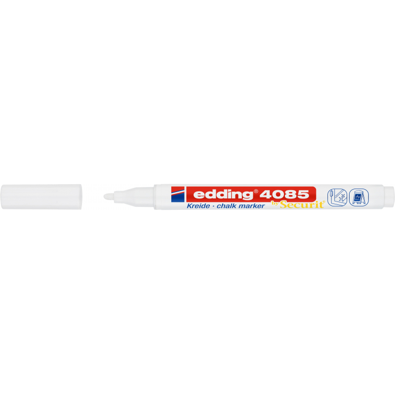 Маркер меловой edding 4085/049. 1-2 мм. Белый Маркер меловой edding 4085/049. 1-2 мм. Белый