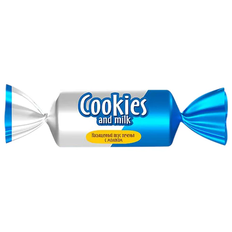 Батончики шоколадные COOKIES AND MILK молочные со сливочным печеньем, 500 г,