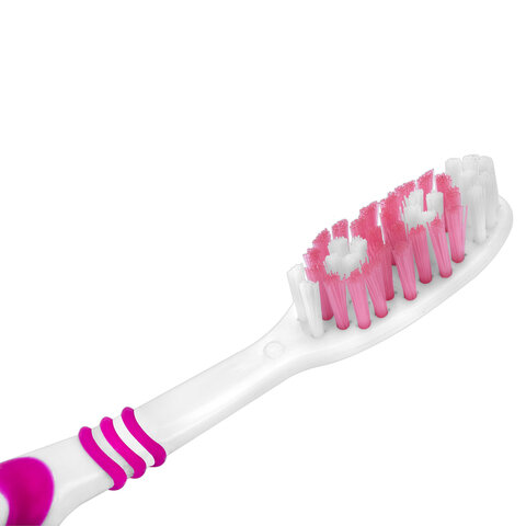 Зубная щетка средней жесткости, КОМПЛЕКТ 12 шт. (10 + 2 в подарок), LAIMA DENT,