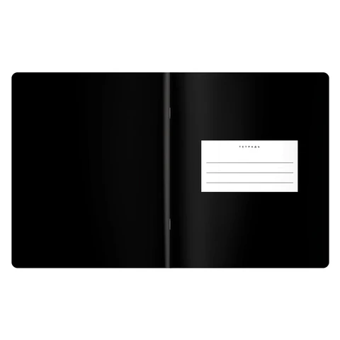Тетрадь предметная BLACK MODE 48 л., пластиковая обложка, ЛИТЕРАТУРА, линия,