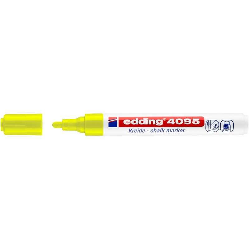 Маркер меловой Edding E-4095 chalk marker жёлтый Маркер меловой Edding E-4095 chalk marker жёлтый