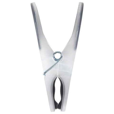 Прищепки бельевые 8,2 см, КОМПЛЕКТ 20 штук, прорезиненный пластик, ассорти,