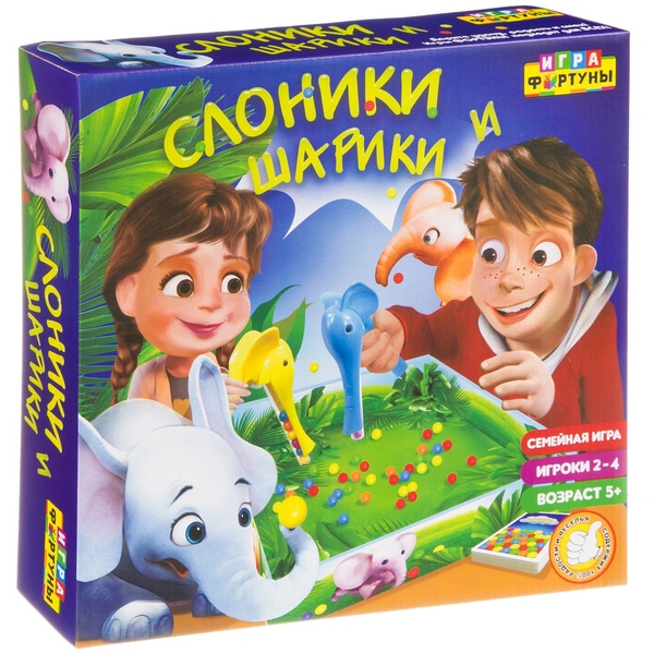 Настольная семейная игра "СЛОНИКИ И ШАРИКИ" Настольная семейная игра "СЛОНИКИ И ШАРИКИ"