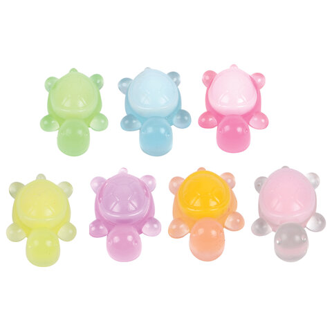 Игрушка-антистресс "ЧЕРЕПАШКИ. НАБОР 4 ШТУКИ", 4 см, ассорти 7 цветов,