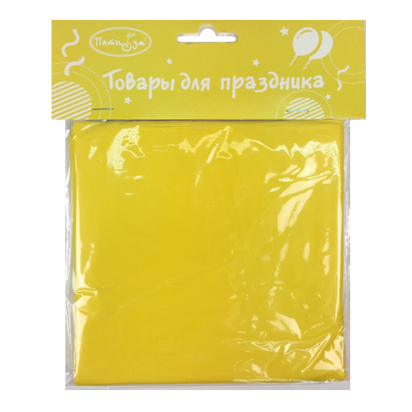 Скатерть полиэтиленовая Yellow 121 см X 183 см Скатерть полиэтиленовая Yellow 121 см X 183 см