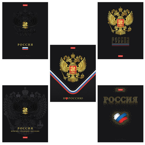 Тетрадь А5 48 л., HATBER, скоба, клетка, матовая ламинация, 3D-фольга, 3D-лак, Тетрадь А5 48 л., HATBER, скоба, клетка, матовая ламинация, 3D-фольга, 3D-лак,