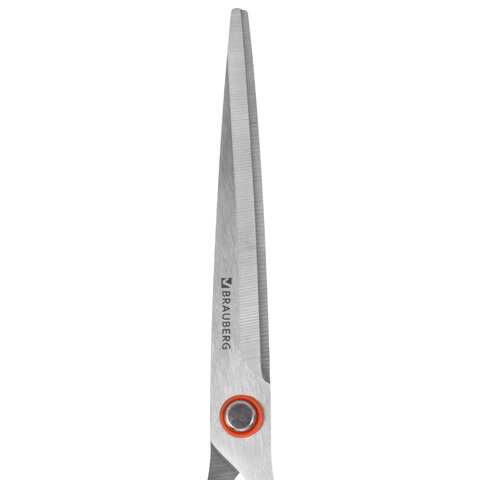 Ножницы BRAUBERG "Super black" 170 мм, черные, 3-сторонняя заточка,