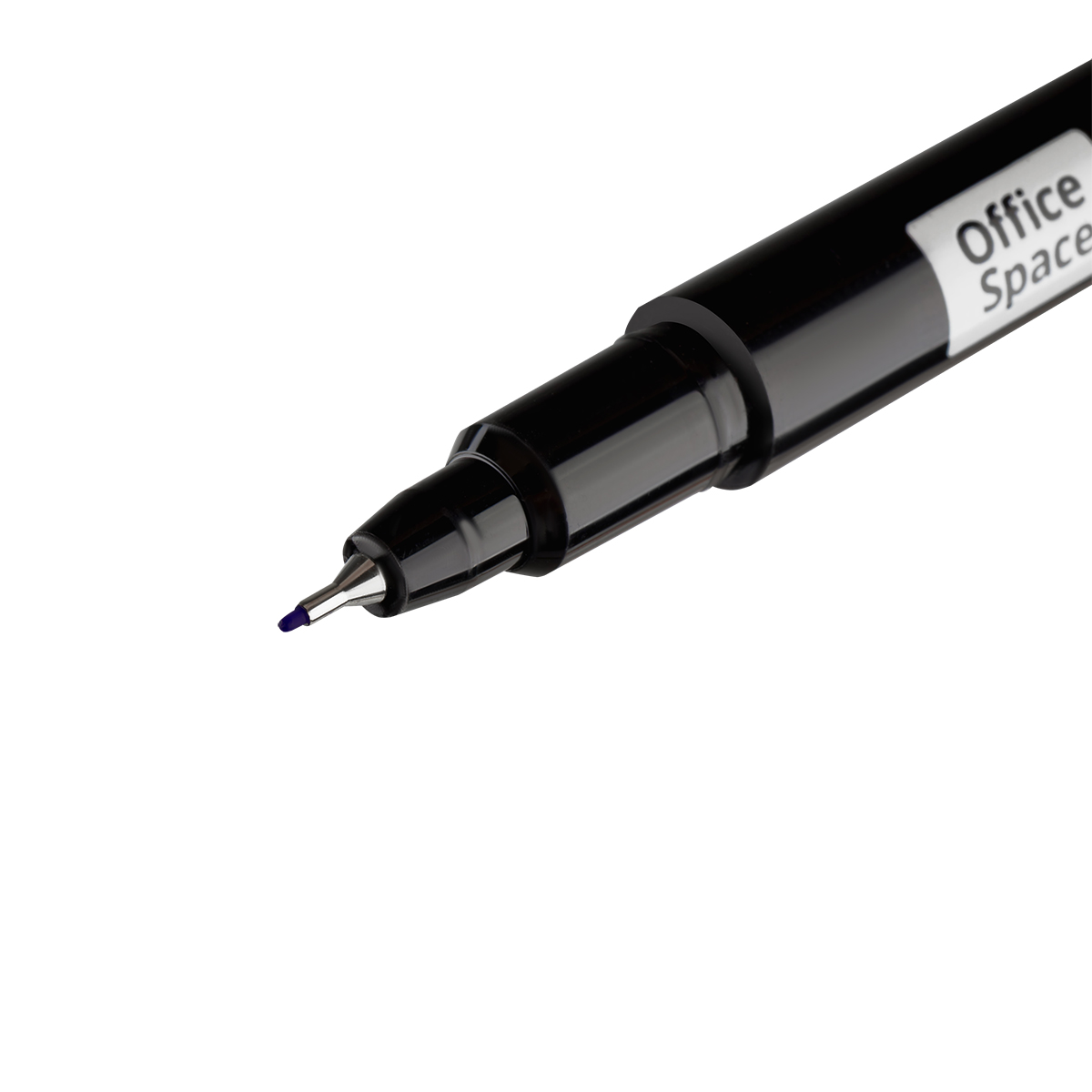 Маркер перманентный OfficeSpace синий, тонкий металл. наконечник, 0,5мм