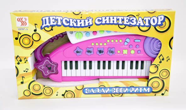 Инстр. муз. на батар.ВОХ 48x27x6см Детский синтезатор,32-key Инстр. муз. на батар.ВОХ 48x27x6см Детский синтезатор,32-key
