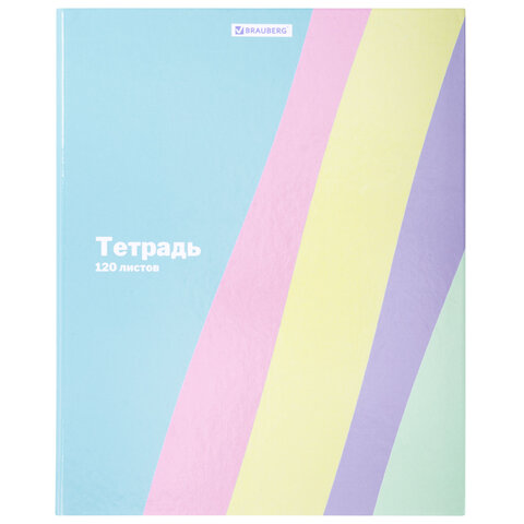 Тетрадь на кольцах А5 175х215 мм, 120 л., твердый картон, клетка, BRAUBERG,