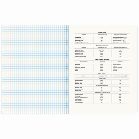 Тетрадь предметная "PASTEL" 48 л., SoftTouch, фольга, ГЕОГРАФИЯ,