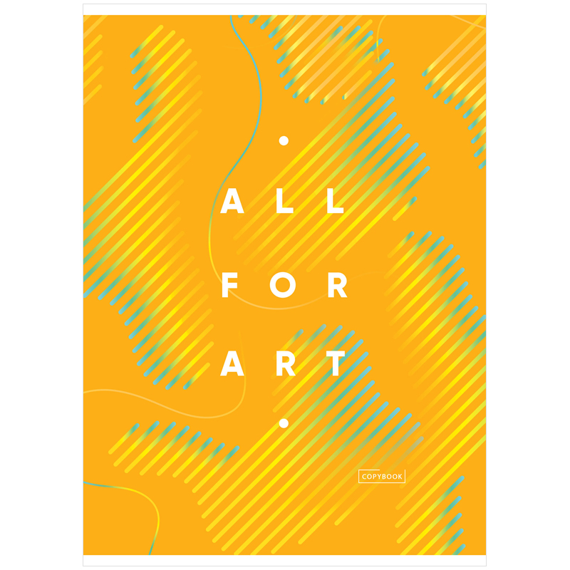 Тетрадь 80л., А4, клетка ArtSpace "Моноколор. All for art"
