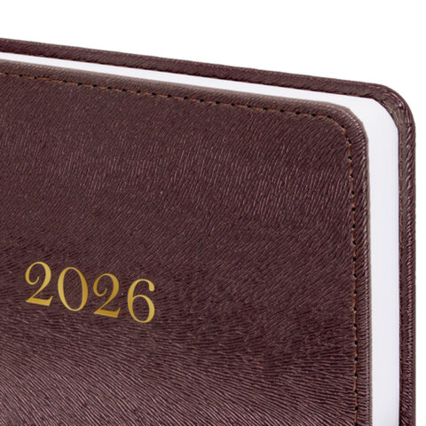 Ежедневник датированный 2026 А5 138х213 мм, BRAUBERG "Elegant", под