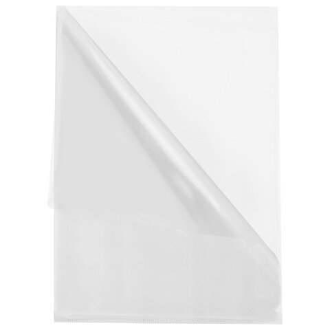 Папка-уголок А4 BRAUBERG UNIVERSAL, прозрачная, 0,10 мм, со штрихкодом, 273044 Папка-уголок А4 BRAUBERG UNIVERSAL, прозрачная, 0,10 мм, со штрихкодом, 273044