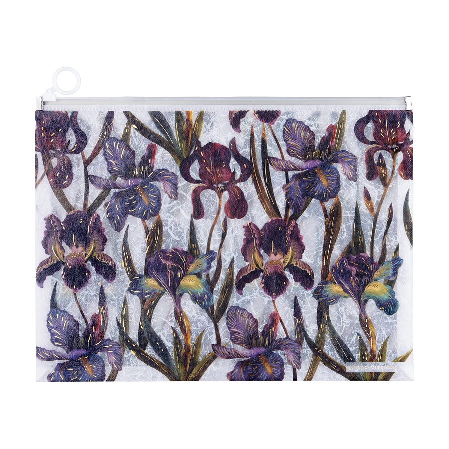 ПАПКА С ПЛАСТИКОВОЙ ЗАСТЕЖКОЙ, "FLORA.ИРИСЫ", А4 ПАПКА С ПЛАСТИКОВОЙ ЗАСТЕЖКОЙ, "FLORA.ИРИСЫ", А4