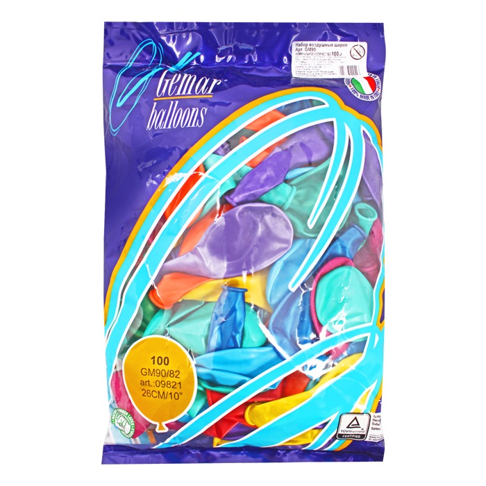 Шар воздушный 10" Металлик ассорти