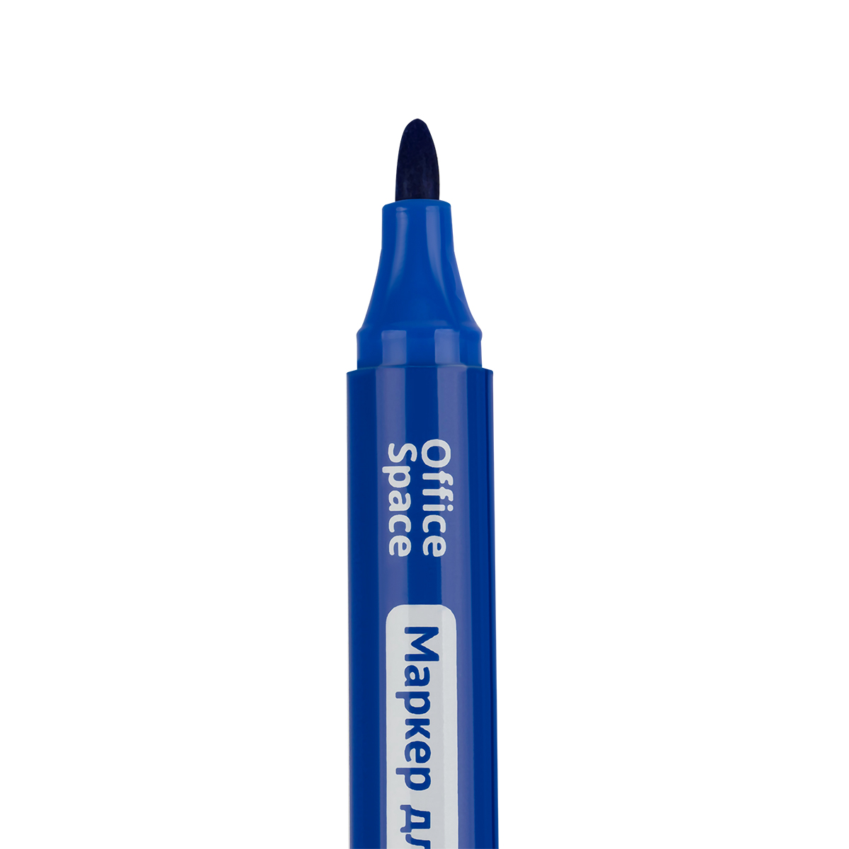 Маркер для белых досок OfficeSpace "Bullet" синий, пулевидный, 2,5мм