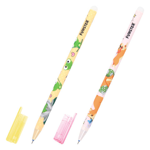 Ручка стираемая гелевая с принтом FUNSTER (ФАНСТЕР) "CUTE ANIMALS", Ручка стираемая гелевая с принтом FUNSTER (ФАНСТЕР) "CUTE ANIMALS",