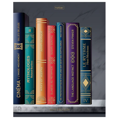 Тетрадь А5, 96 л., HATBER, скоба, клетка, Soft-touch ламинация, 3D-фольга, Тетрадь А5, 96 л., HATBER, скоба, клетка, Soft-touch ламинация, 3D-фольга,