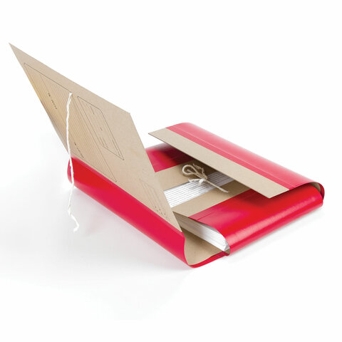 Папка для бумаг архивная А4 (225х310 мм), 120 мм, 4 завязки, крафт, корешок - Папка для бумаг архивная А4 (225х310 мм), 120 мм, 4 завязки, крафт, корешок -