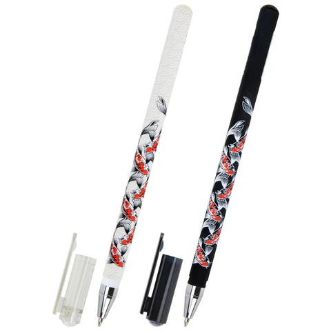 Ручка шариковая с принтом FUNSTER (ФАНСТЕР) STICK "FISH KOI", СИНЯЯ,