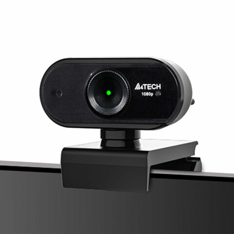 Веб-камера A4TECH PK-925H, 2 Мп, микрофон, USB 2.0, регулируемый крепеж, черная,