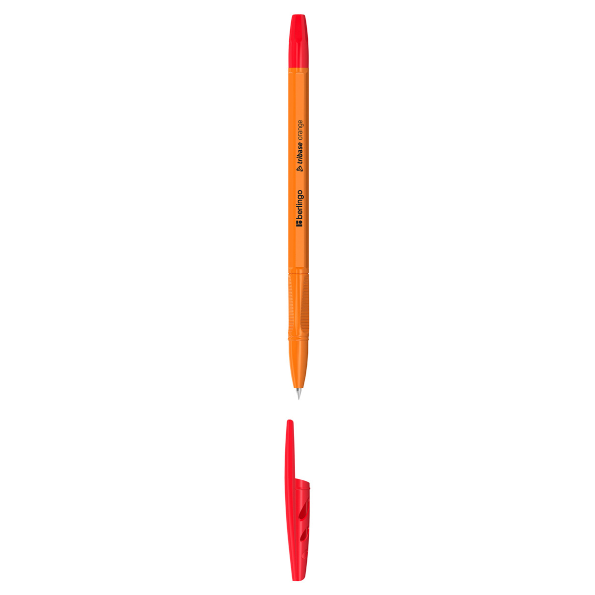 Ручка шариковая Berlingo "Tribase Orange", красная, 0,7мм. CBp_70913 Ручка шариковая Berlingo "Tribase Orange", красная, 0,7мм. CBp_70913
