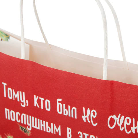 Пакет подарочный НАБОР 4 штуки, новогодний, 28х14х24 см, с изображением КОТИКОВ