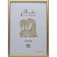 Рамка пластиковая А3 золотого цвета 509