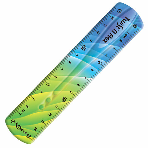 Линейка пластик 15 см, гибкая, MAPED (Франция) "Twist'n Flex Линейка пластик 15 см, гибкая, MAPED (Франция) "Twist'n Flex