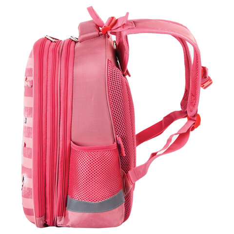 Ранец ЮНЛАНДИЯ EXTRA, с дополнительным объемом, Pink sneakers, 38x29x18 см,