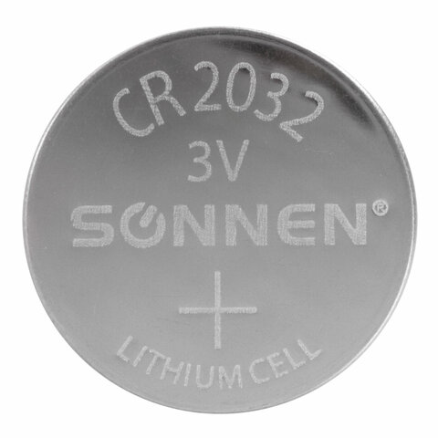 Батарейки литиевые SONNEN Lithium CR2032, "таблетки, дисковые, Батарейки литиевые SONNEN Lithium CR2032, "таблетки, дисковые,